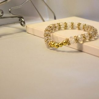Clear Quartz Beaded Bracelet