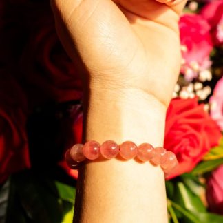 Rose Quartz Beaded Bracelet