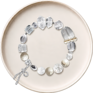 Clarity & Calm · Dust Cold River Crystal Bracelet